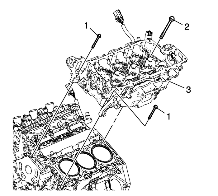 Cylinder Head Installation - Left Side Engine Block Cylinder Head 