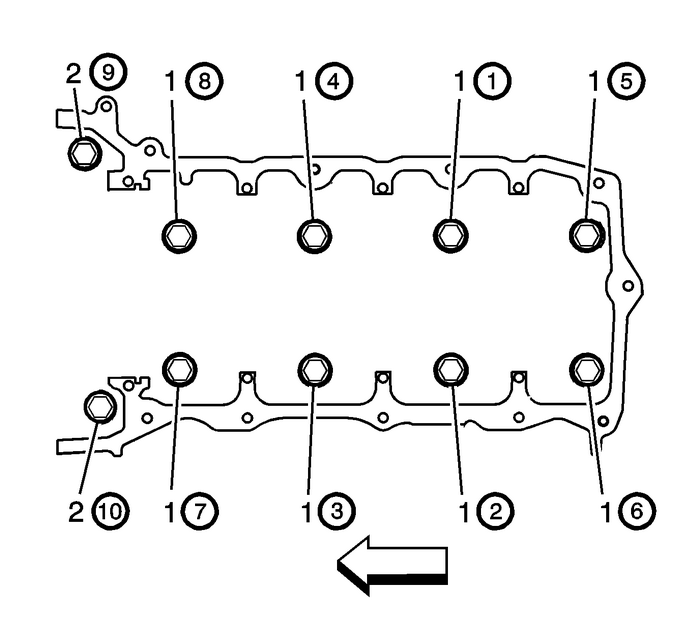 Cylinder Head Installation - Left Side Engine Block Cylinder Head 