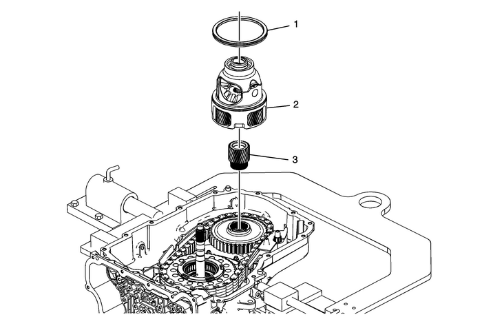 Differential Carrier Removal (6T40/45/50) Automatic Transmission Unit 