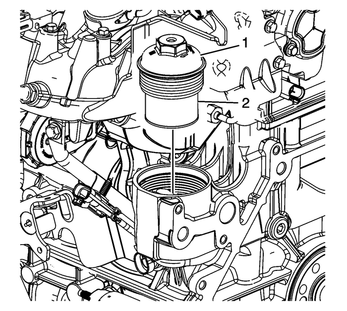 Draining Fluids and Oil Filter Removal Engine Lubrication Oil Filter 