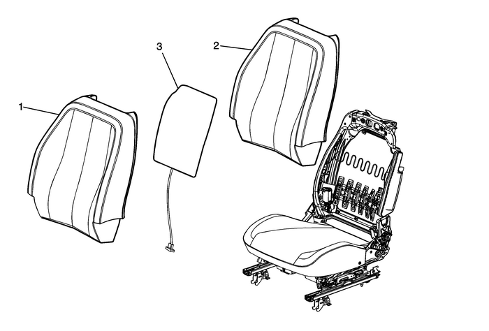 Driver or Passenger Seat Back Cushion Heater Replacement Seats  