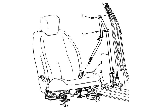 Driver or Passenger Seat Retractor Side Belt Replacement Seats  