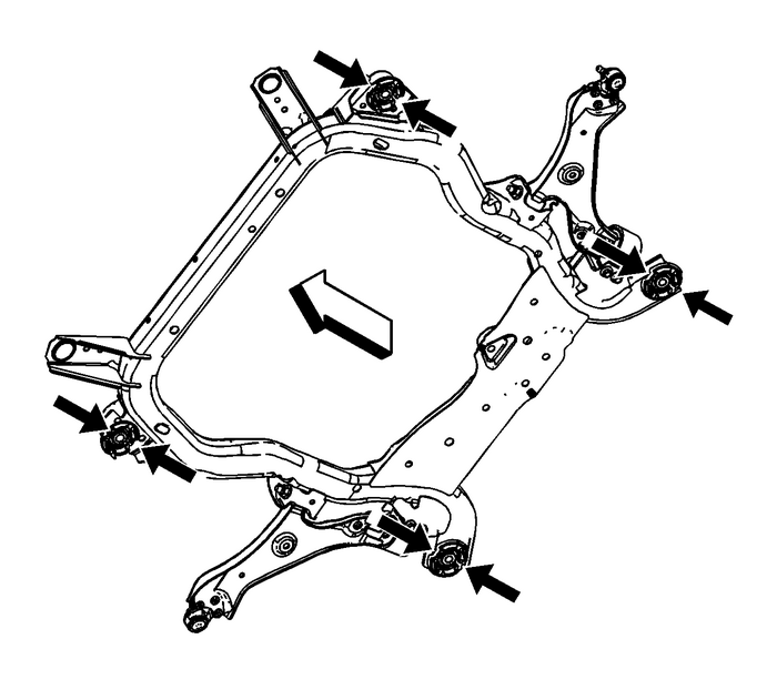 Drivetrain and Front Suspension Frame Insulator Replacement   