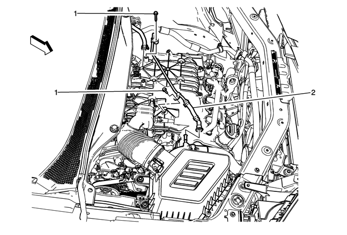 Engine Coolant Air Bleed Pipe Replacement (LFX) Engine Cooling  