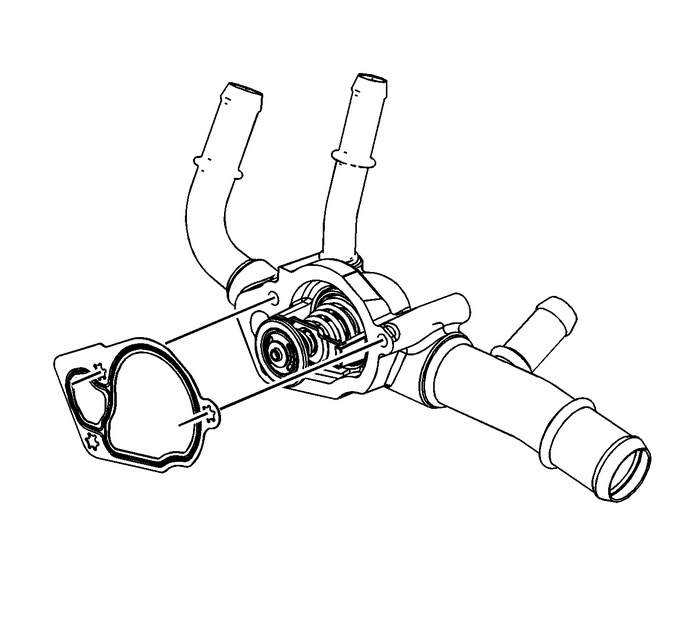 Engine Coolant Thermostat Housing Installation Engine Cooling Thermostat 