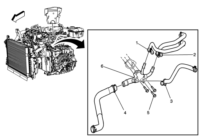 Engine Coolant Thermostat Housing Replacement (LFX) Engine Cooling Thermostat 