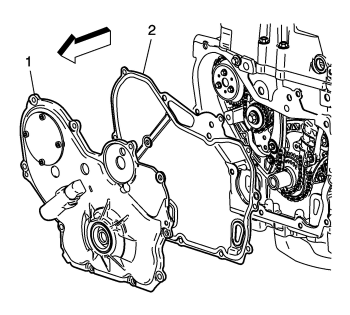 Engine Front Cover and Oil Pump Installation Engine Block Cylinder Block Cyl Block Front Cover