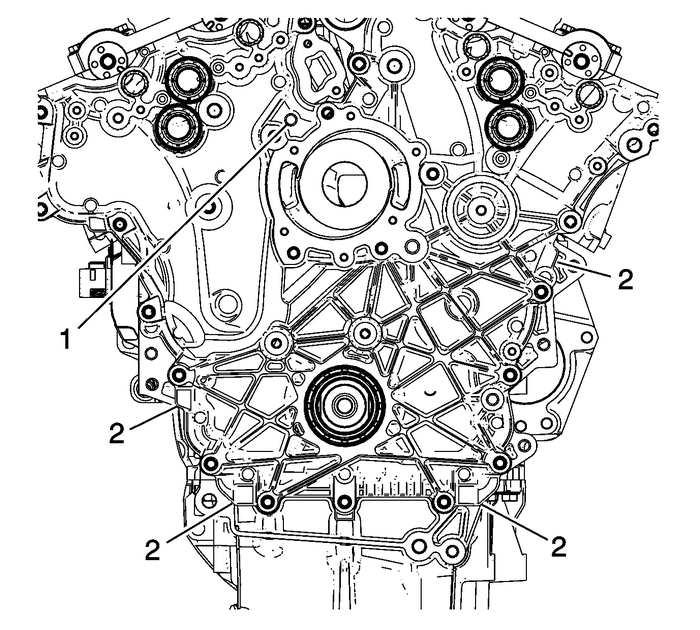 Engine Front Cover Removal Engine Block Cylinder Block Cyl Block Front Cover