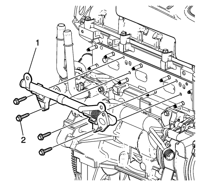 Exhaust Manifold Installation (LAF, LEA, or LUK) Exhaust Exhaust Manifold 