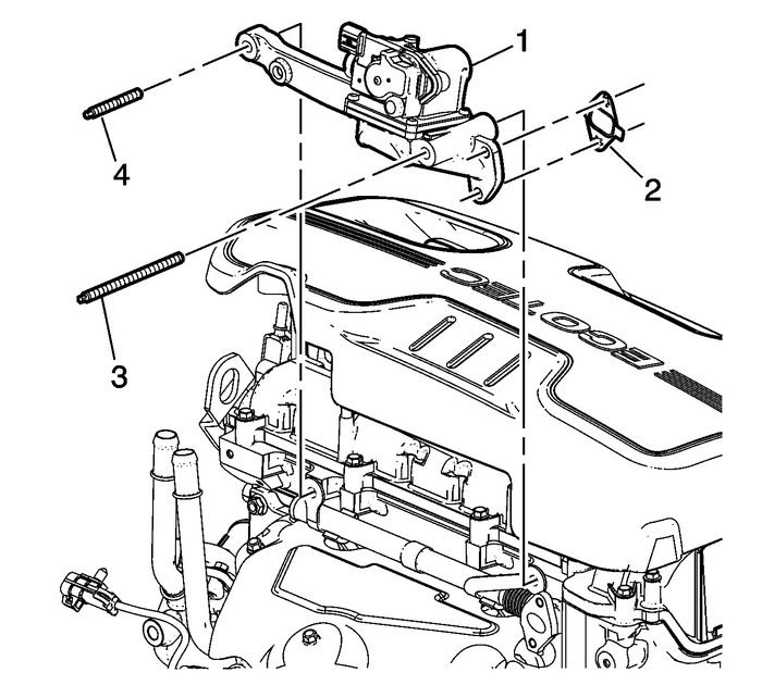 Exhaust Manifold Installation (LAF, LEA, or LUK) Exhaust Exhaust Manifold 