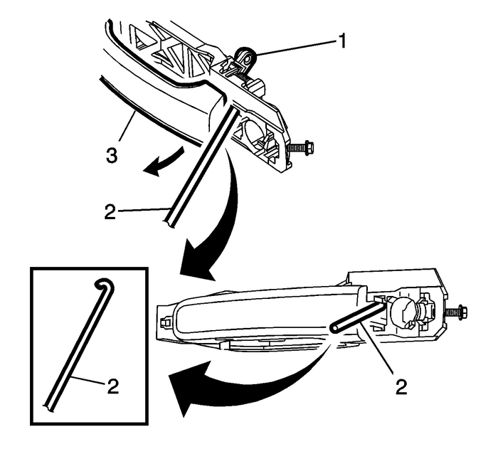 Front and Rear Side Door Outside Handle Package Installation Moldings  