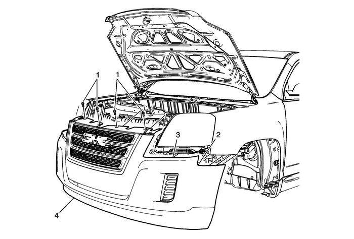 Front Bumper Fascia Replacement (Terrain) Bumpers Front Bumper 