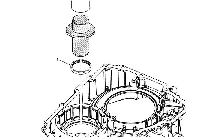 Front Differential Carrier Bearing Installation (AWD) Automatic Transmission Unit 