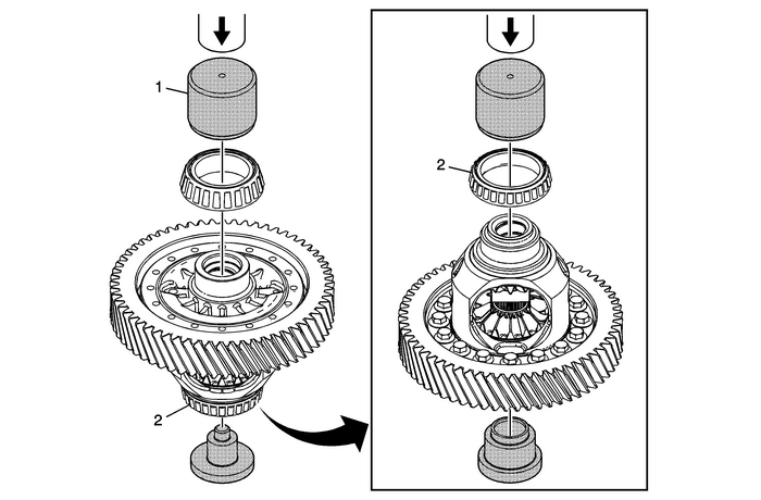 Front Differential Carrier Bearing Replacement Automatic Transmission Unit 