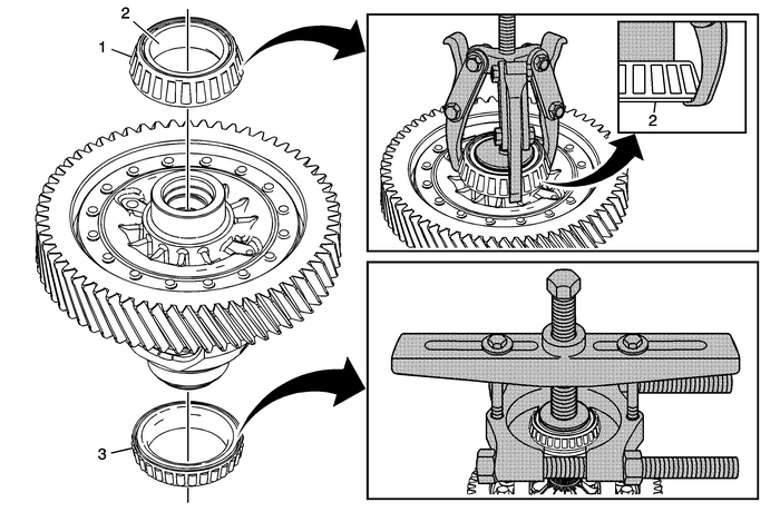 Front Differential Carrier Bearing Replacement Automatic Transmission Unit 