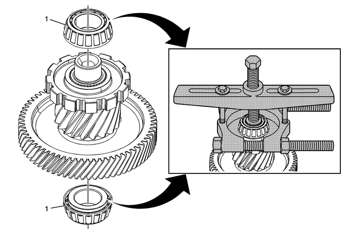 Front Differential Drive Pinion Gear Bearing Replacement Automatic Transmission Unit 