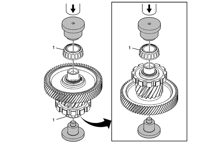 Front Differential Drive Pinion Gear Bearing Replacement Automatic Transmission Unit 