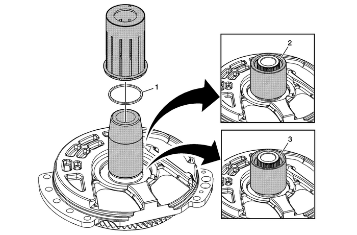 Front Differential Transfer Drive Gear Support Assembly Assemble Automatic Transmission Unit 