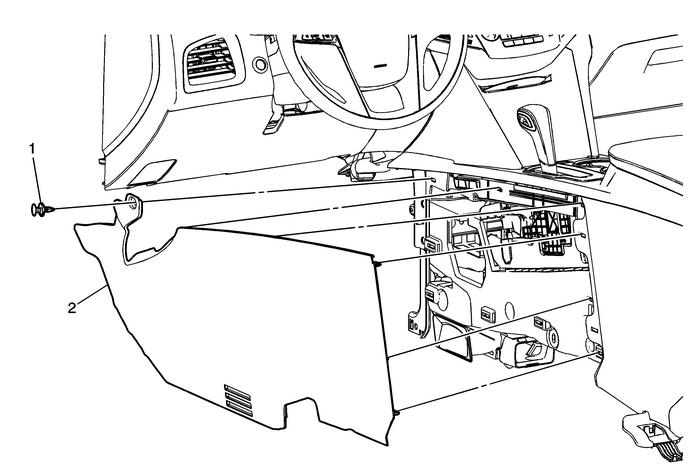 Front Floor Lower Console Side Finish Cover Replacement - Left Side (Terrain) Consoles Center Console 