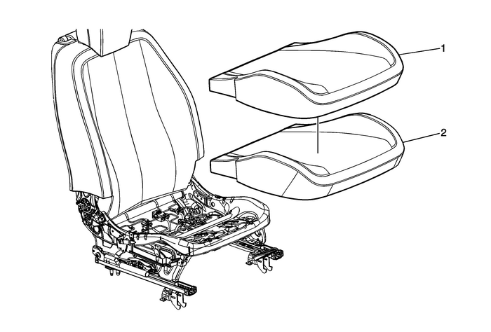 Front Seat Cushion Cover and Pad Replacement Seats Front 