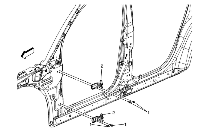 Front Side Door Upper Hinge and Lower Hinge Replacement Panels  