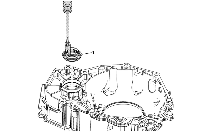 Front Wheel Drive Shaft Seal Removal - Torque Converter Housing Side Automatic Transmission Unit 