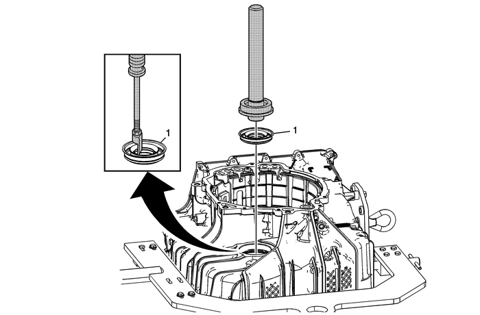 Front Wheel Drive Shaft Seal Replacement - Case Side Automatic Transmission Unit 