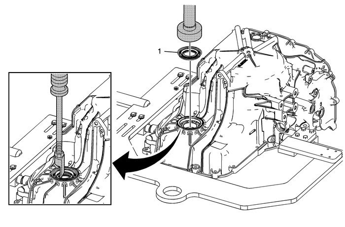 Front Wheel Drive Shaft Seal Replacement - Case Side Automatic Transmission Unit 