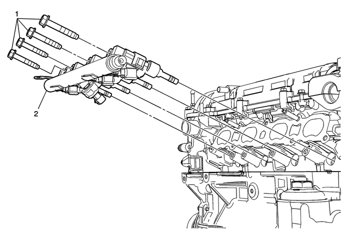 Fuel Injection Fuel Rail Assembly Replacement Engine Control  