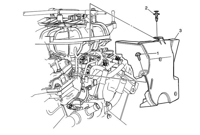 Fuel Pipe Shield Replacement Engine Control  