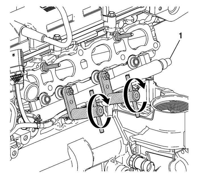 Fuel Rail and Injectors Removal Fuel System Fuel Rail 