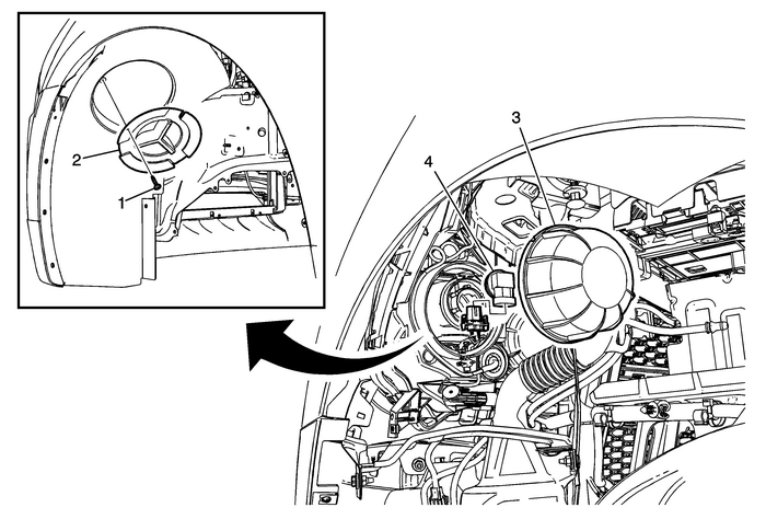 Headlamp Bulb Replacement (Low Beam Equinox) Lighting Exterior Lighting Head Lamp