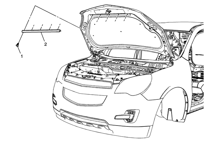 Hood Front Seal Replacement Weatherstripping Body Exterior Hood Front Seal Replacement Weatherstripping