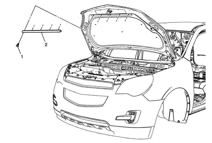 Hood Front Seal Replacement Weatherstripping  