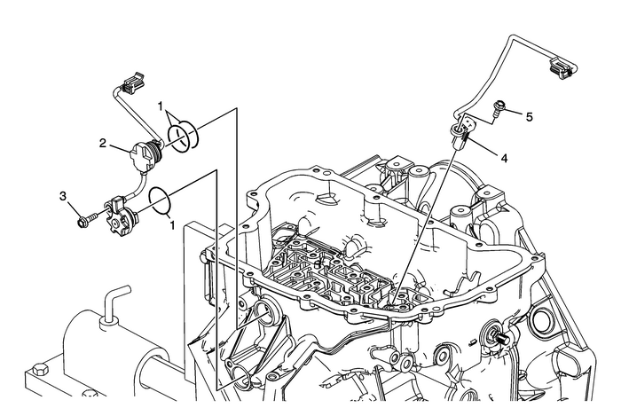 Input and Output Speed Sensor Installation Automatic Transmission Unit 