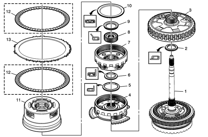 Input, Reaction, and Output Carrier Assemble (Gen 2) Automatic Transmission Unit 