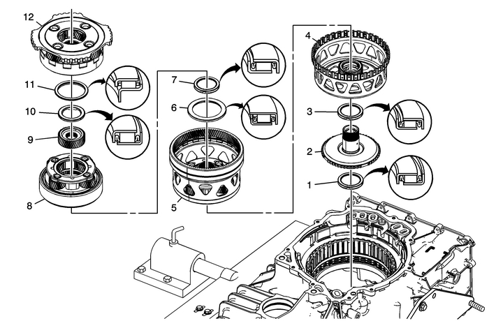 Input, Reaction, and Output Carrier Installation Automatic Transmission Unit 