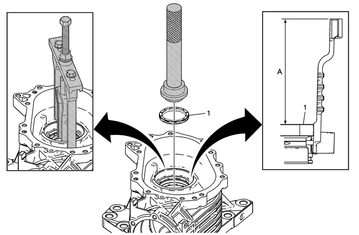 Input Shaft Seal Replacement - Left (RPO MHC) Automatic Transmission Unit 