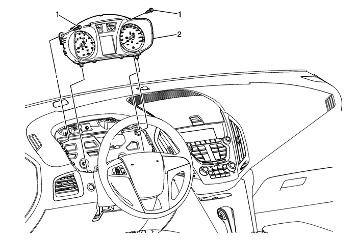 Instrument Cluster Replacement (Terrain) Gauges  