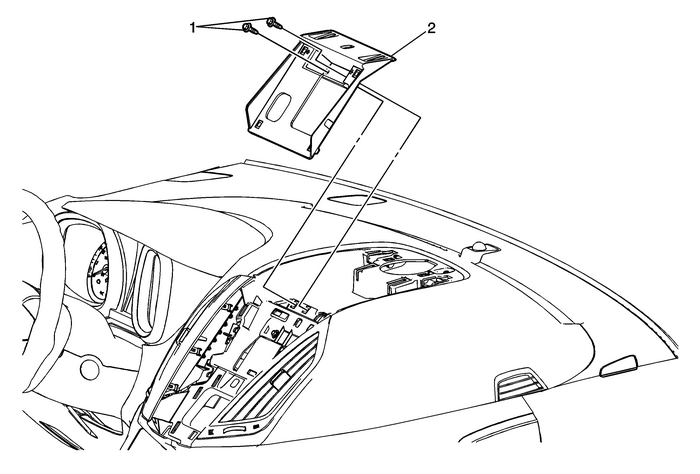 Instrument Panel Center Compartment Bracket Replacement (Terrain) Consoles Center Console 