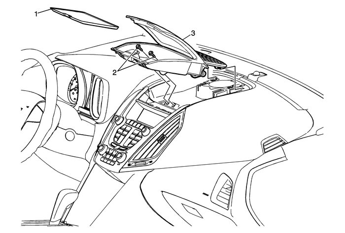 Instrument Panel Center Compartment Replacement (Terrain) Consoles Center Console Body Interior Center Console Instrument Panel Center Compartment Replacement (Terrain) Consoles Center Console