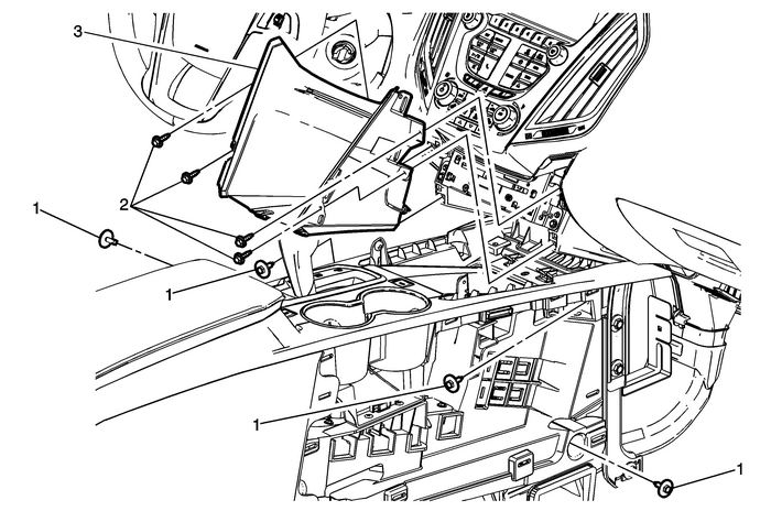 Instrument Panel Lower Extension Accessory Bezel Replacement (Terrain) Consoles Center Console 