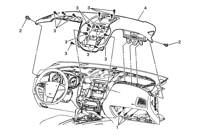 Instrument Panel Upper Trim Panel Replacement Consoles Center Console 