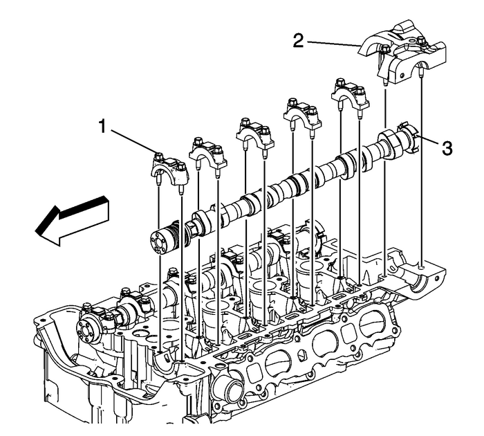 Intake and Exhaust Camshaft, Bearing Cap, and Lash Adjuster Removal (LAF, LEA, or LUK) Valvetrain Valve Actuating Assembly Valve Tappets/Lifters