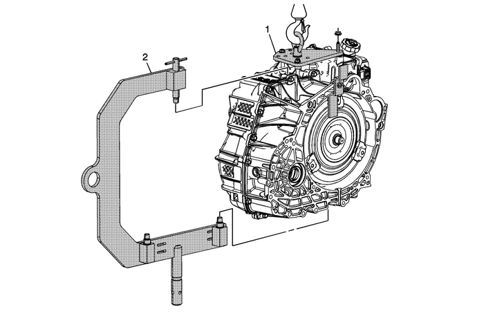 Lift Plate and Holding Fixture Installation Automatic Transmission Unit 