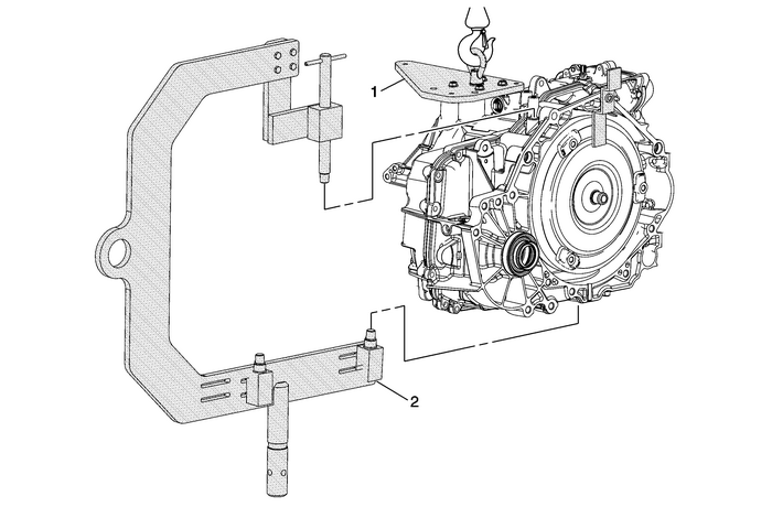 Lift Plate and Holding Fixture Installation Automatic Transmission Unit 