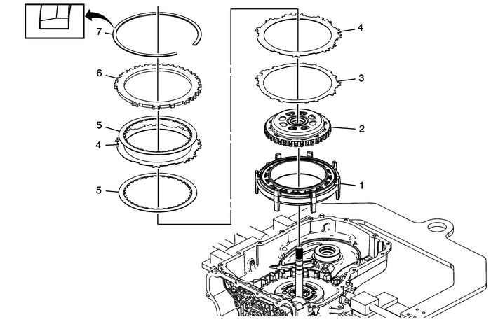 Low and Reverse and 1-2-3-4 Clutch Housing, and 1-2-3-4 Clutch Plate Installation (6T40/45/50) Automatic Transmission Unit Automatic Clutches