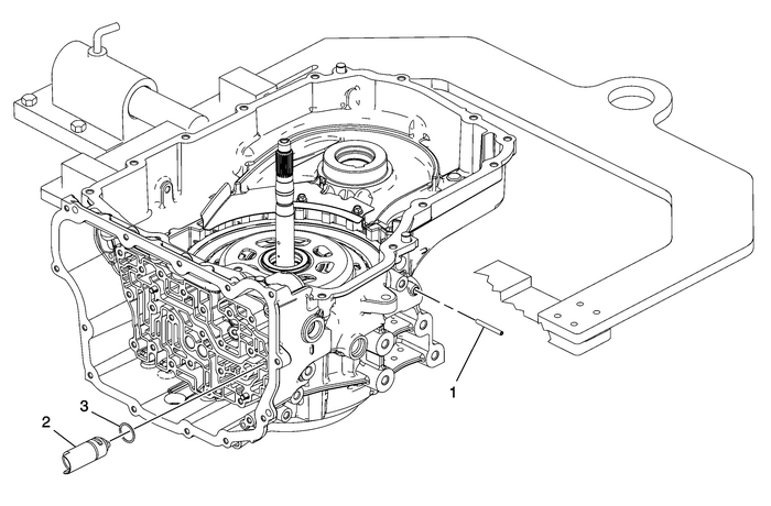 Manual Shift Detent Lever with Shaft Position Switch Assembly and Park Pawl Actuator Removal Automatic Transmission Unit 