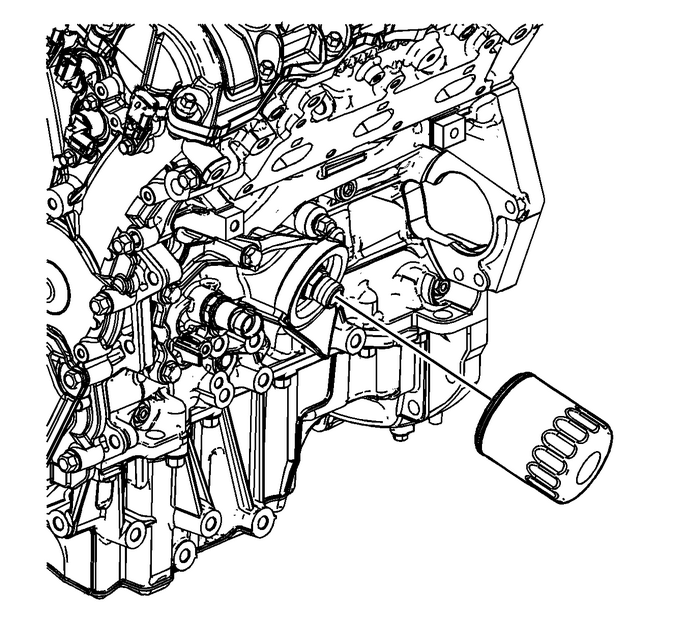 Oil Filter Adapter Installation Engine Lubrication Oil Filter 