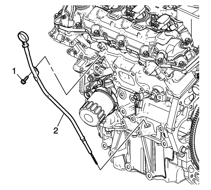 Oil Level Indicator and Tube Installation Engine Lubrication Oil Level Indicator Tube 